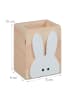 relaxdays Stiftehalter "Hase" in Natur/ Weiß