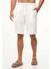 behype Shorts - mit Rippstruktur mit Gummibund für Herren Sommershorts in Weiß