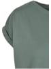 Urban Classics Urban Classics Damen Ladies Extended Shoulder Tee in paleleaf