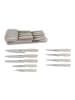 Michelino MICHELINO Praktisches 10-teiliges Messerorganizer-Set: in Beige