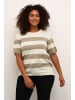 KAFFE curve Strickpullover KClizzy Regular fit in Chinchilla M/Turtle.BoldStripe