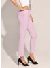 MADELEINE Schlanke Stretch-Hose mit Vichy-Karo in rosa