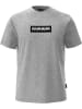 Napapijri T-Shirt "S-Box Logo Ss" in Grau