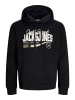 JACK & JONES PLUS Kapuzenpullover in Black