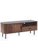Beliani TV-Möbel JOSE in Braun/Schwarz - (W) 120 x (H) 46 x (L) 40 cm