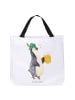 Mr. & Mrs. Panda Strandtasche Pinguin Bier ohne Spruch in Weiß