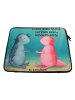 Mr. & Mrs. Panda Laptop Tasche Axolotl Liebe Design mit Spruch in Weiß