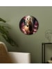 OnlyWow Rundes Wandbild Altrosa