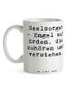 Mr. & Mrs. Panda Kaffeetasse Spruch Seelsorger Engel mit Spruch in Weiß