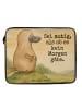Mr. & Mrs. Panda Notebooktasche Schnabeltier Mut Design mit Spruch in Weiß
