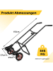 COSTWAY Fasskarre bis zu 545 kg in Schwarz