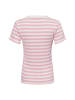 Marie Lund T-Shirt in weiß rosa - 0003