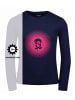 Trollkids Longsleeve "Pointillism" in Marineblau/Magenta