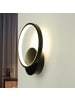 Licht-Erlebnisse Wandlampe EEK F (B)19.5 x (H)22.5 cm in Schwarz