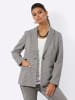 creation L Blazer in ecru-schwarz-gemustert