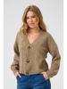 Cream Strickjacke CRHoliday Straight fit in Walnut Melange