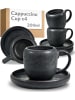 Cosumy Cappuccino Tassen Set 200 ml, 4er Set, handglasiert