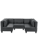 Beliani 5-tlg Modulsofa UNSTAD in Schwarz