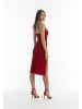faina Damen Abendkleid Mit Spaghettiträgern in Rot