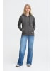 Oxmo Kapuzenfleecejacke OXKAREN ZIPHOODIE in Grau