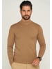 behype Strickpullover - BHFLORO in Beige