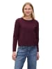 CARTOON Strickpullover mit Rundhalsausschnitt in Dark Aubergine