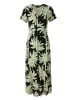 Aniston CASUAL Sommerkleid in schwarz-wollweiß-smaragdgrün