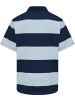 Hummel Shirt "Loose Striped Polo S/S Bee" in Blau