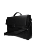 Piquadro Schwarz Leder Business und Laptop Tasche