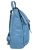 Samantha Look Rucksack echt Leder in blau