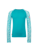 Trollkids Badeshirt langarm Haukland in dark turquoise/madeira blue