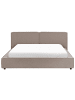 Beliani Doppelbett LINARDS in Braun/Schwarz - (W) 230 x (H) 94 x (L) 242 cm