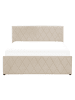 Beliani Doppelbett ROCHEFORT in Beige - (W) 150 x (H) 99 x (L) 214 cm