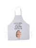 Mr. & Mrs. Panda Koch Schürze Igel Kuchenstück mit Spruch in Weiß