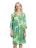 Betty Barclay Sommerkleid mit V-Ausschnitt in Green/Blue