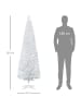 HOMCOM Weihnachtsbaum-Ø55 x 180H cm-Weiß