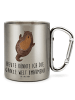 Mr. & Mrs. Panda Tasse Otter Umarmen mit Spruch in Silber
