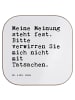 Mr. & Mrs. Panda Tassen Untersetzer Meine Meinung steht fest....... in Weiß