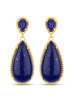 Rafaela Donata Ohrringe Sterling Silber Lapislazuli in gelbgold