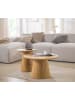 home24 home24 Couchtisch-Set aus Holzwerkstoff im modernen Stil in Eiche Dekor
