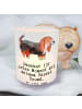 Mr. & Mrs. Panda Kerzenglas Basset Hound Moment mit Spruch in Transparent