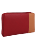 Greenburry Nappa Geldbörse RFID Schutz Leder 19.5 cm in red-tan