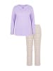 Ulla Popken Pyjama in zartes lavendel