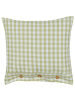 Beliani Dekokissen TALYA in Grün/Weiß/Braun - (W) 45 x (H) 12 x (L) 45 cm
