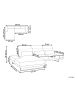 Beliani Ecksofa IKAST in Schwarz - (W) 320 x (H) 105 x (L) 214 cm rechtsseitig