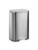 relaxdays Mülleimer in Silber - 50 Liter