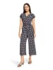 Betty Barclay Jumpsuit mit Eingrifftaschen in Dark Blue/Brown