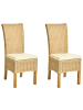 Beliani 2er-Set Esszimmerstuhl ANDES in /Beige