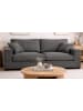 Inn.Furn Sofa grau Strukturstoff, Couch 3-Sitzer 221 cm mit Premium Kaltschaum