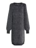 faina Damen Strickkleid in Schwarz Melange Silber